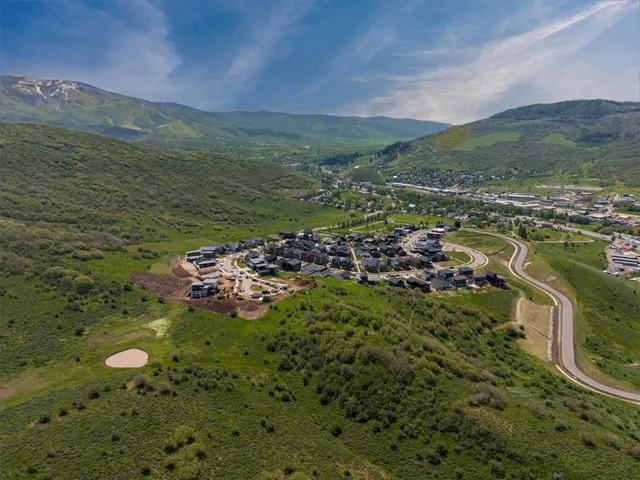 a view of a lake with a mountain