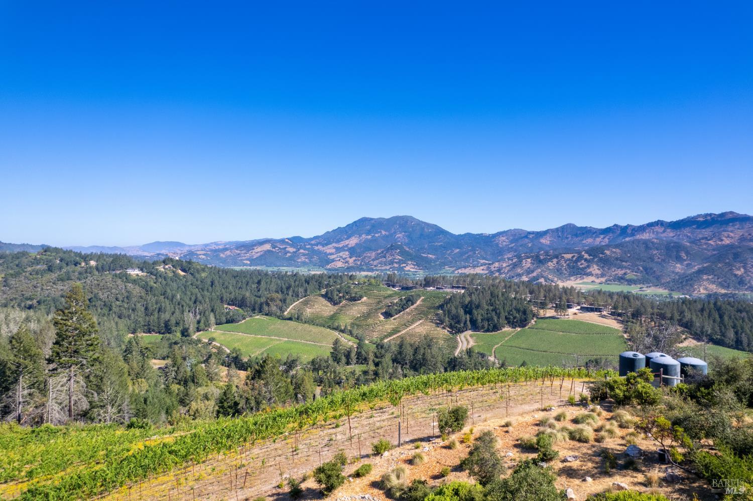 0 Diamond Mountain Road Calistoga, CA 94515 - Photo 7 of 19 View from top of upper vineyard