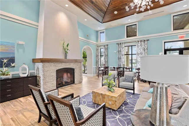 a aerial view of a house with a garden and outdoor