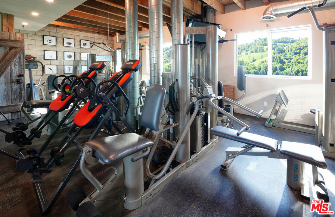 3020 Corral Canyon Road Malibu, CA 90265 - Photo 17 of 29 a view of a room with gym equipment