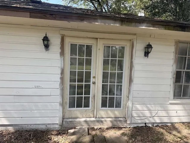 a view of front door