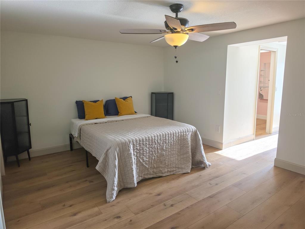 505 Red Mangrove Lane Apollo Beach, FL 33572 - Photo 19 of 24 a bedroom with a bed ceiling fan and a window