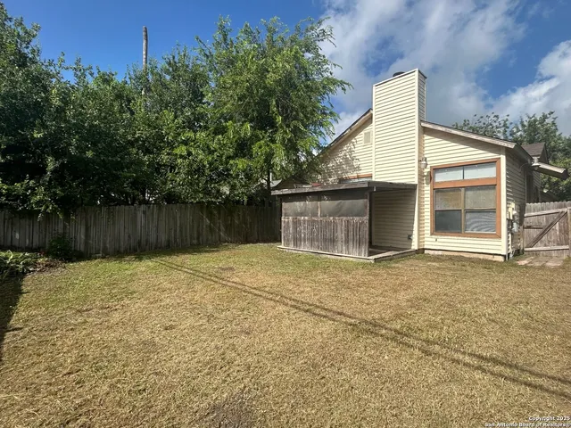 a backyard of a house