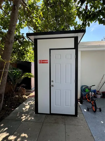 a backyard of a house