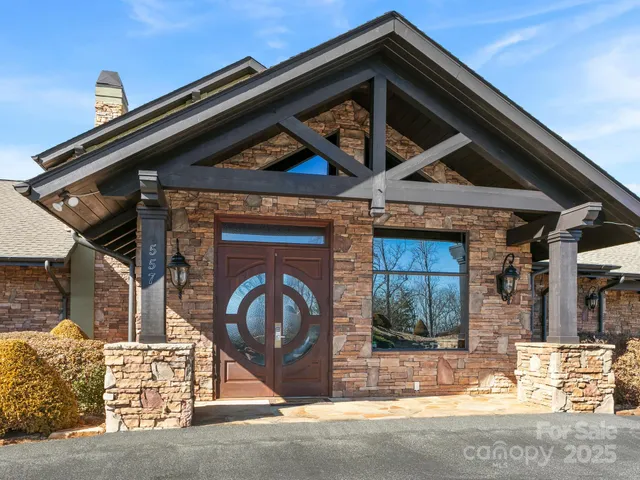 a front view of a house