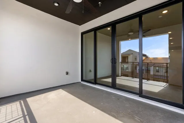 a view of a door of the house