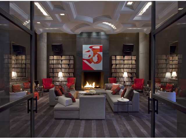 210 Lavaca Street, Unit 1910 Austin, TX 78701 - Photo 31 of 40 a living room with furniture and lamp