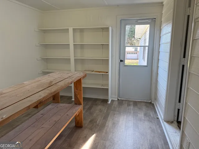 a view of an empty room