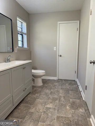 a view of wooden door