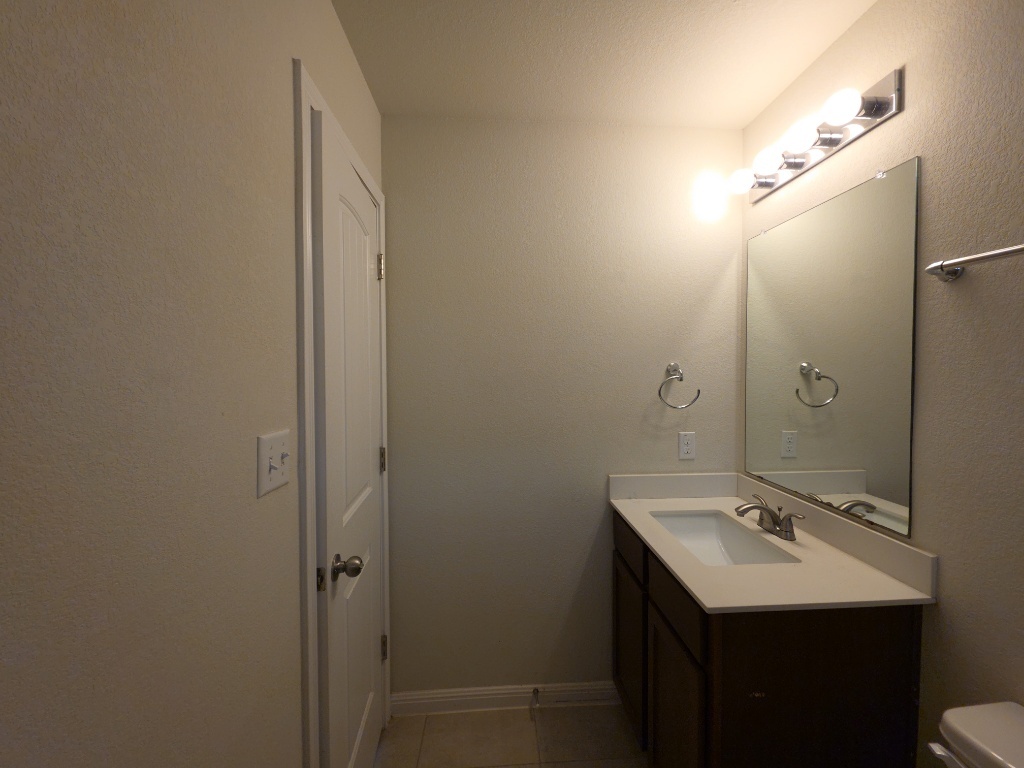 18009 Malnati Drive Pflugerville, TX 78660 - Photo 12 of 22 a bathroom with a sink and mirror