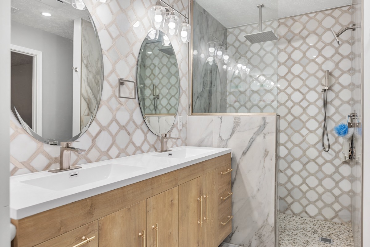 7226 Hidden Lake Drive Fairview, TN 37062 - Photo 26 of 54 a view of a bathroom with sink and mirror