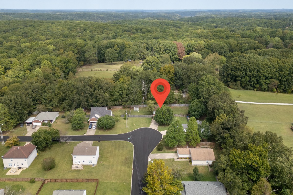 7226 Hidden Lake Drive Fairview, TN 37062 - Photo 48 of 54 an aerial view of a house with garden space and outdoor seating