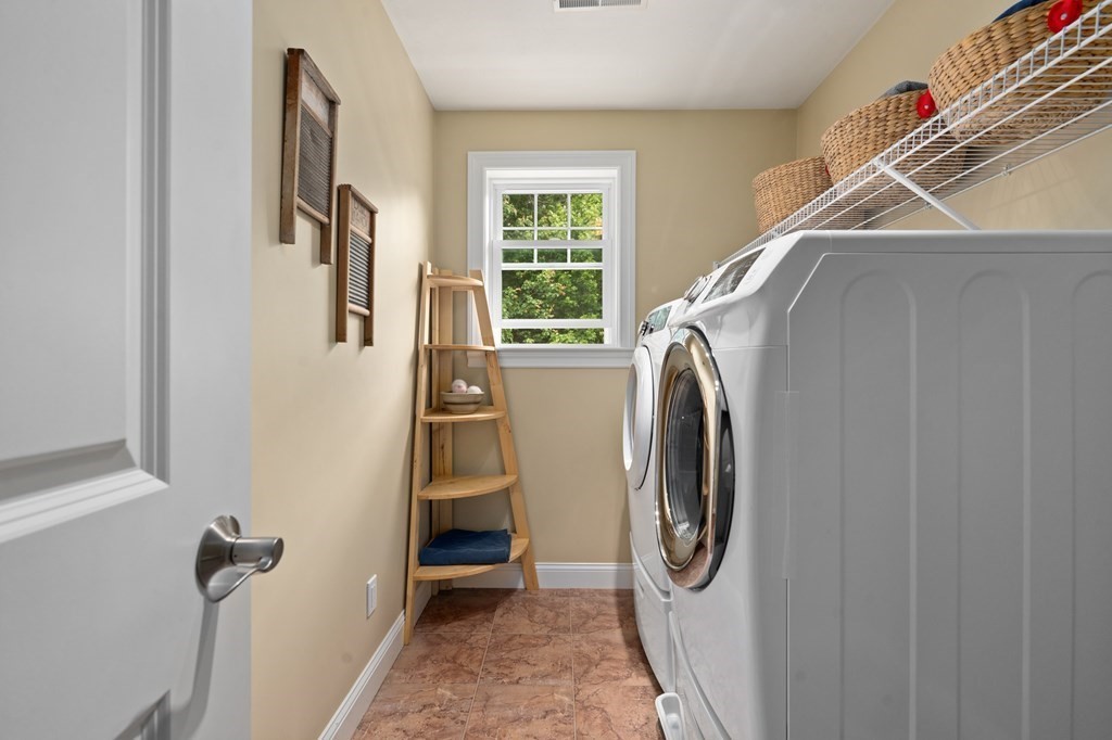 4 Mentas Circle Woburn, MA 01801 - Photo 27 of 41 a utility room with dryer and washer