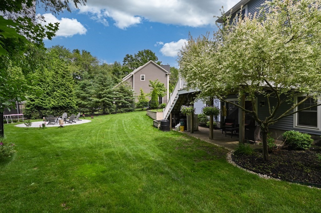 4 Mentas Circle Woburn, MA 01801 - Photo 38 of 41 a view of backyard with plants and large trees
