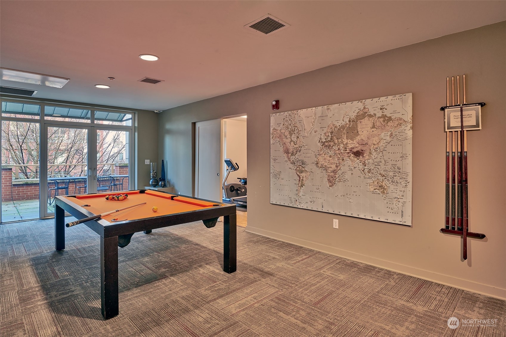1530 Northwest Market Street, Unit 812 Seattle, WA 98107 - Photo 30 of 34 a room with furniture pool table and windows