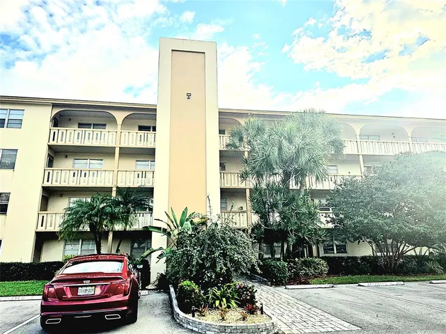 a car parked in front of a building