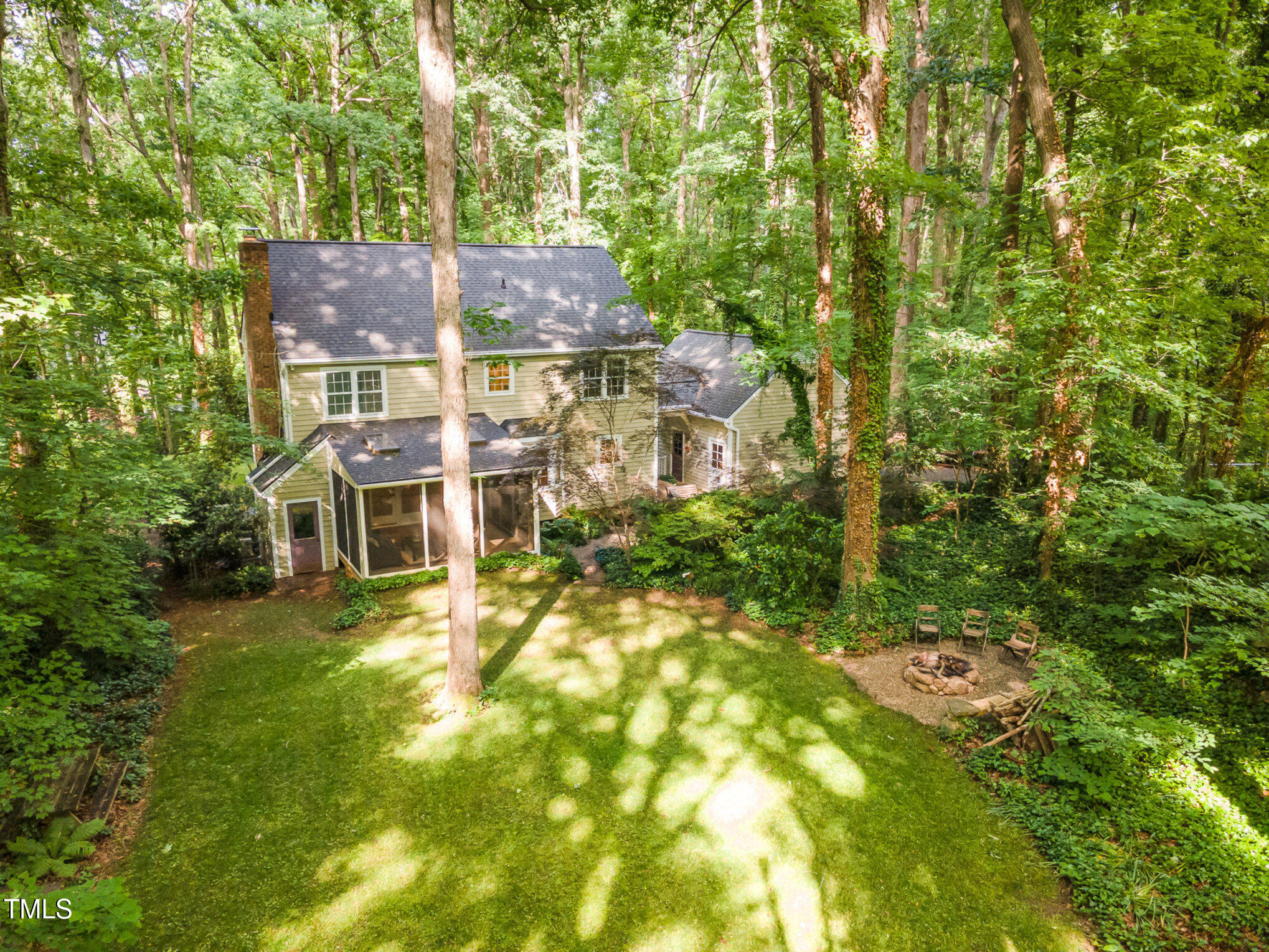 12709 Timberlane Court Raleigh, NC 27613 - Photo 38 of 44 an aerial view of a house with a yard