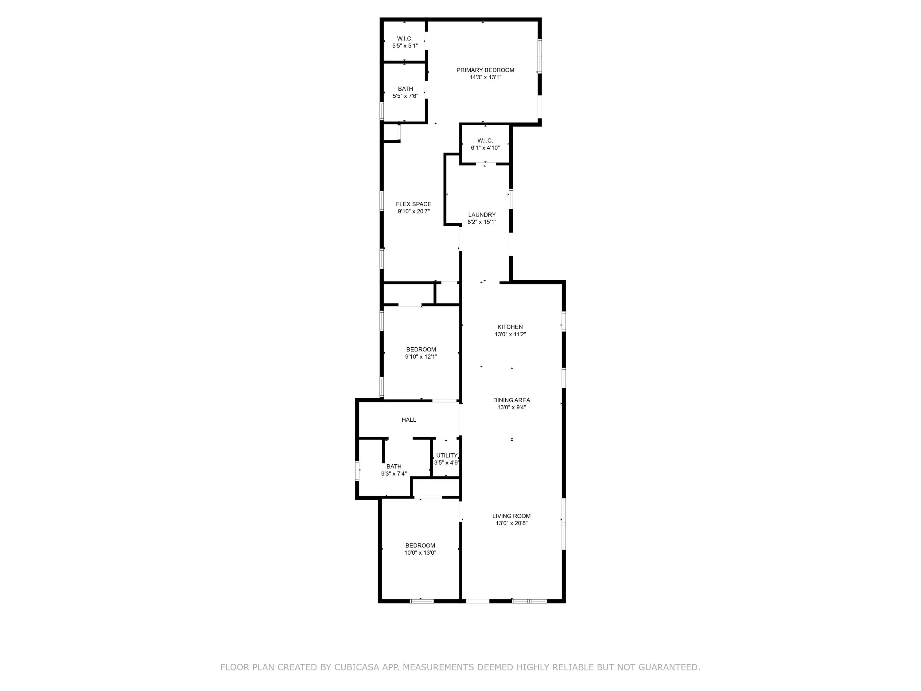 308 South 11th Street Slaton, TX 79364 - Photo 2 of 2 a picture of a floor plan