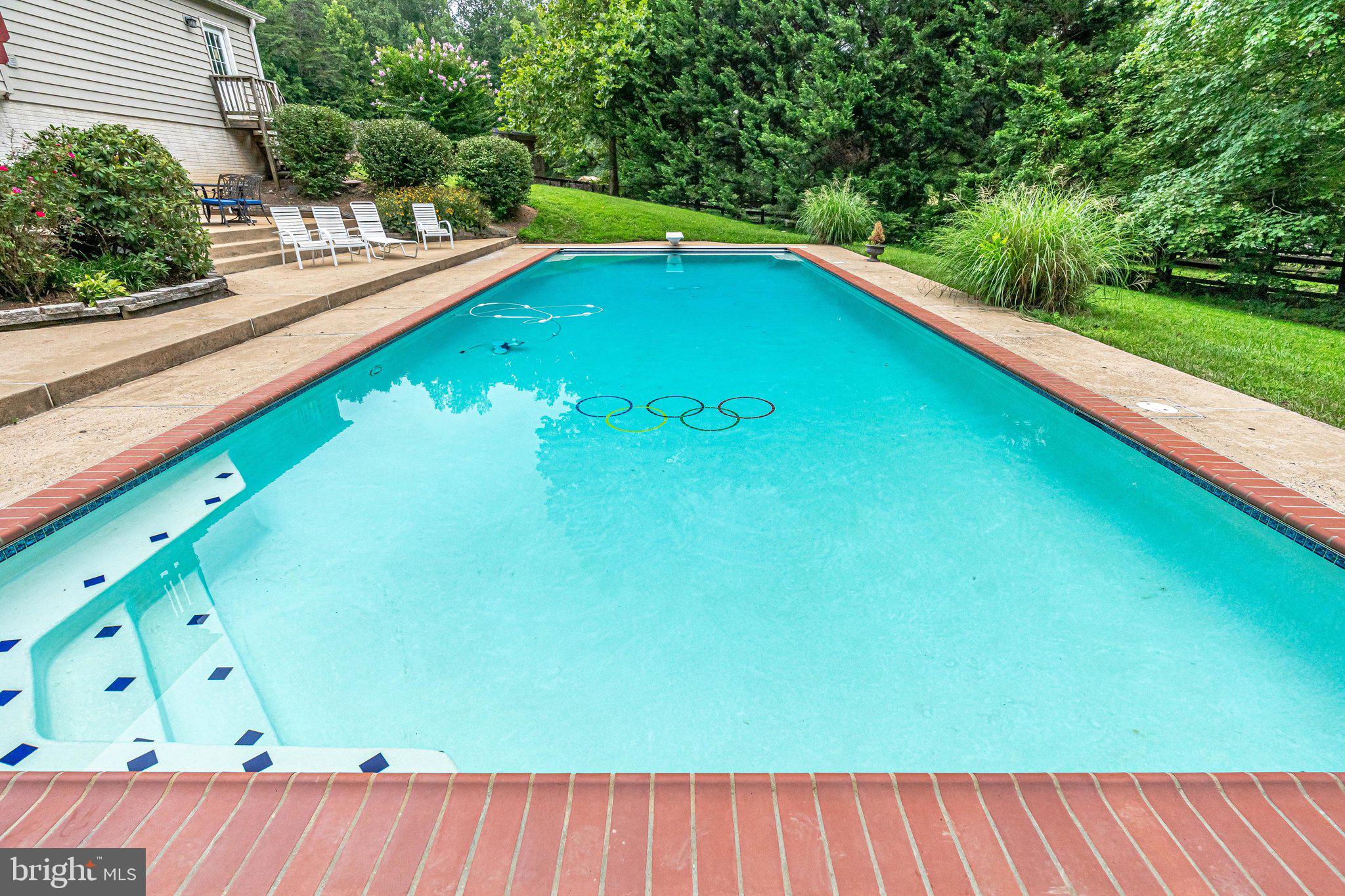 13221 Wates Spring Place Clifton, VA 20124 - Photo 43 of 68 Note inlaid tile steps to shallow end 4', deep 8'