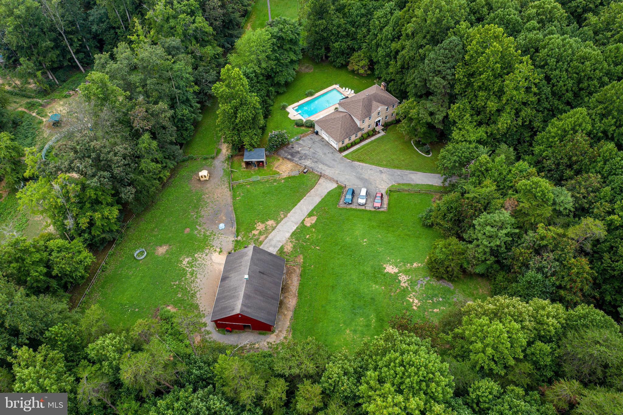 13221 Wates Spring Place Clifton, VA 20124 - Photo 62 of 68 Overhead view of lot with house & structures