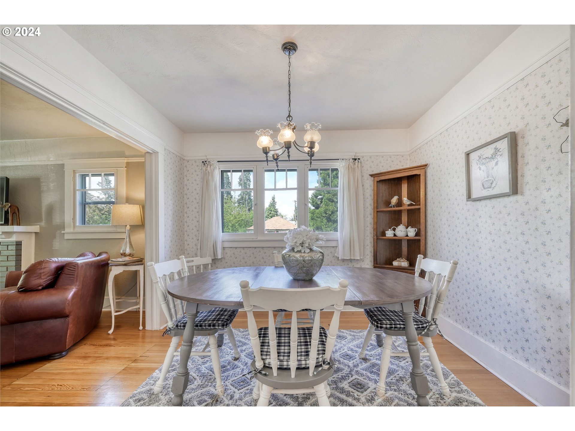 343 5th Street Springfield, OR 97477 - Photo 7 of 28 a view of a dining room with furniture window and outside view