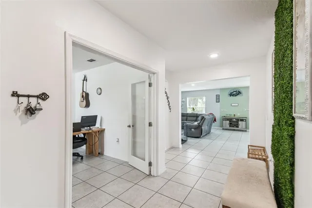 a room with window and a couch