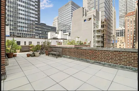 a view of roof with potted plants