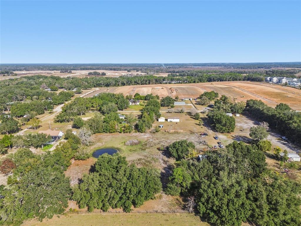 an aerial view of a city