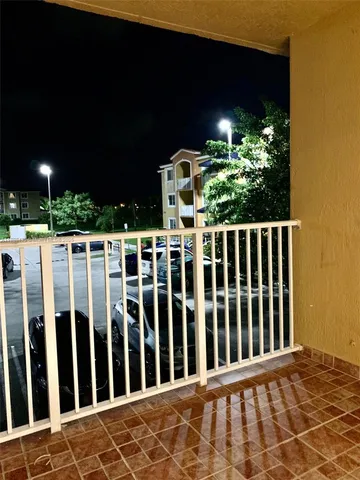 a view of a balcony