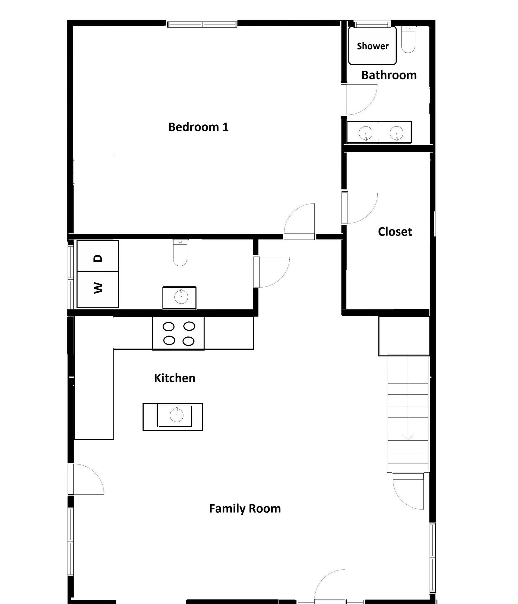 417 Capers Road Walterboro, SC 29488 - Photo 27 of 28 Capers Floor Plan 1st Floor