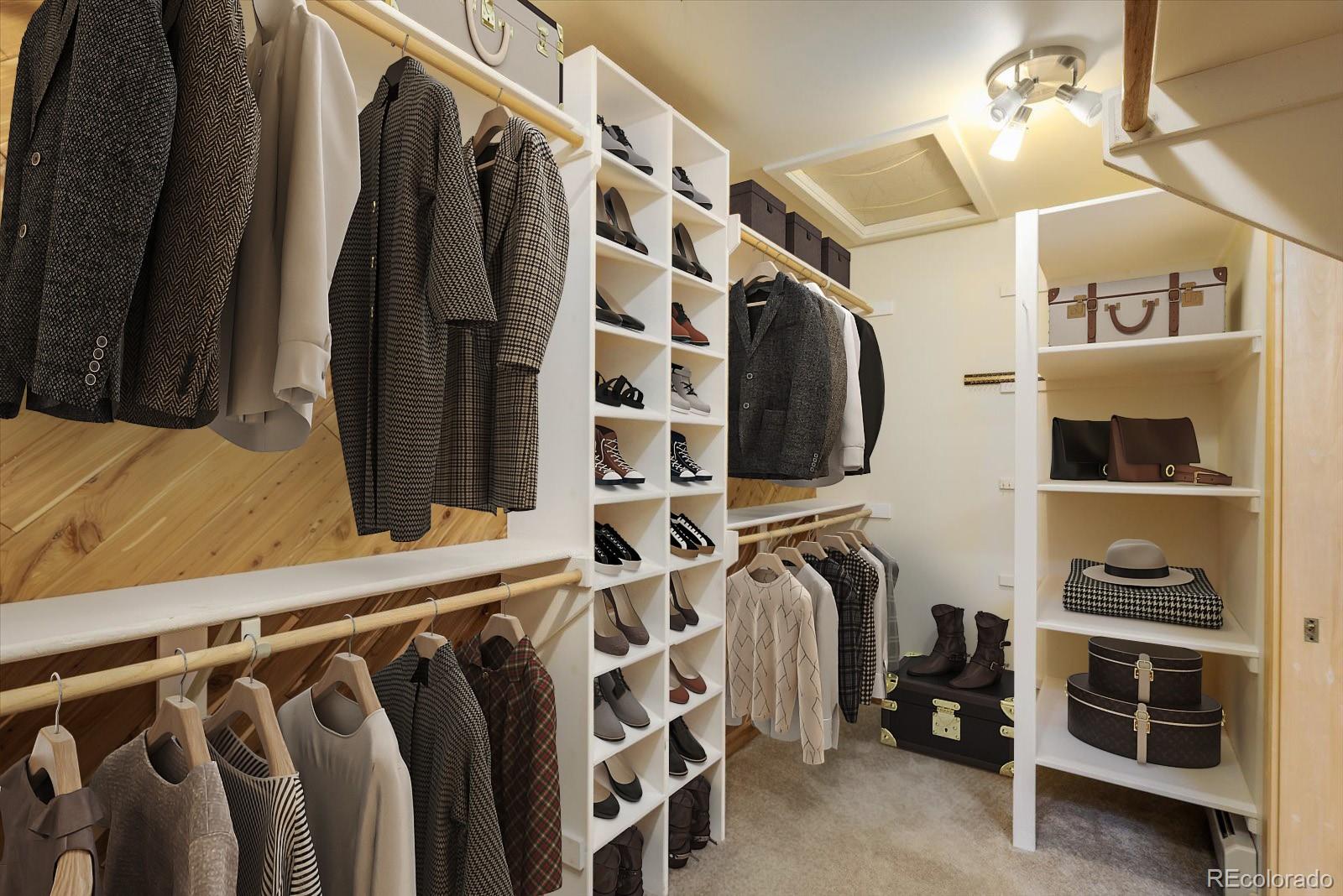 283 Chute Road Golden, CO 80403 - Photo 26 of 40 a view of walk in closet with clothes and shoes