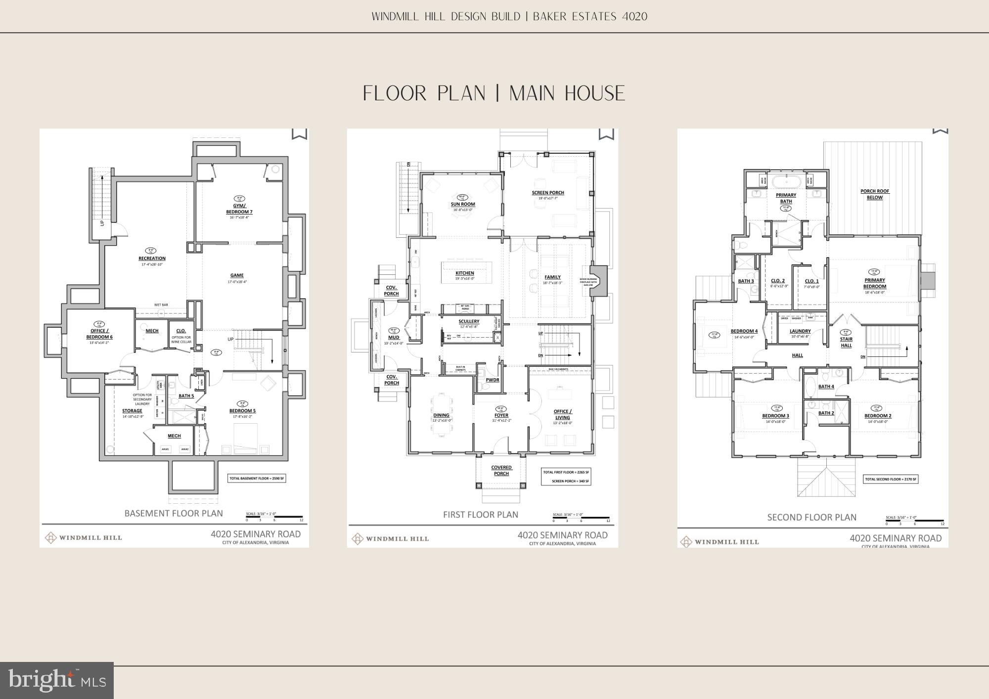 4020 Seminary Road Alexandria, VA 22304 - Photo 35 of 36 Main House Floorplans