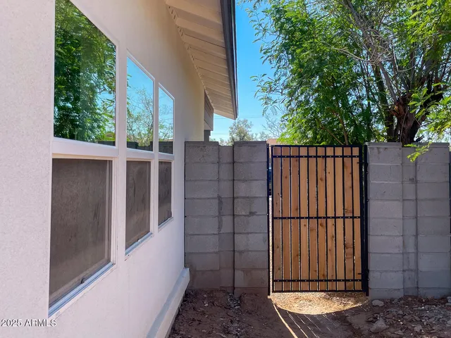 a view of a balcony with a street