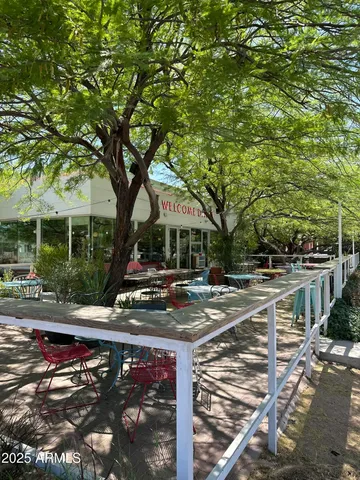 a view of a balcony with an outdoor space