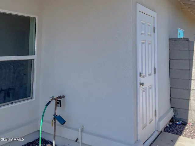 a view of front door