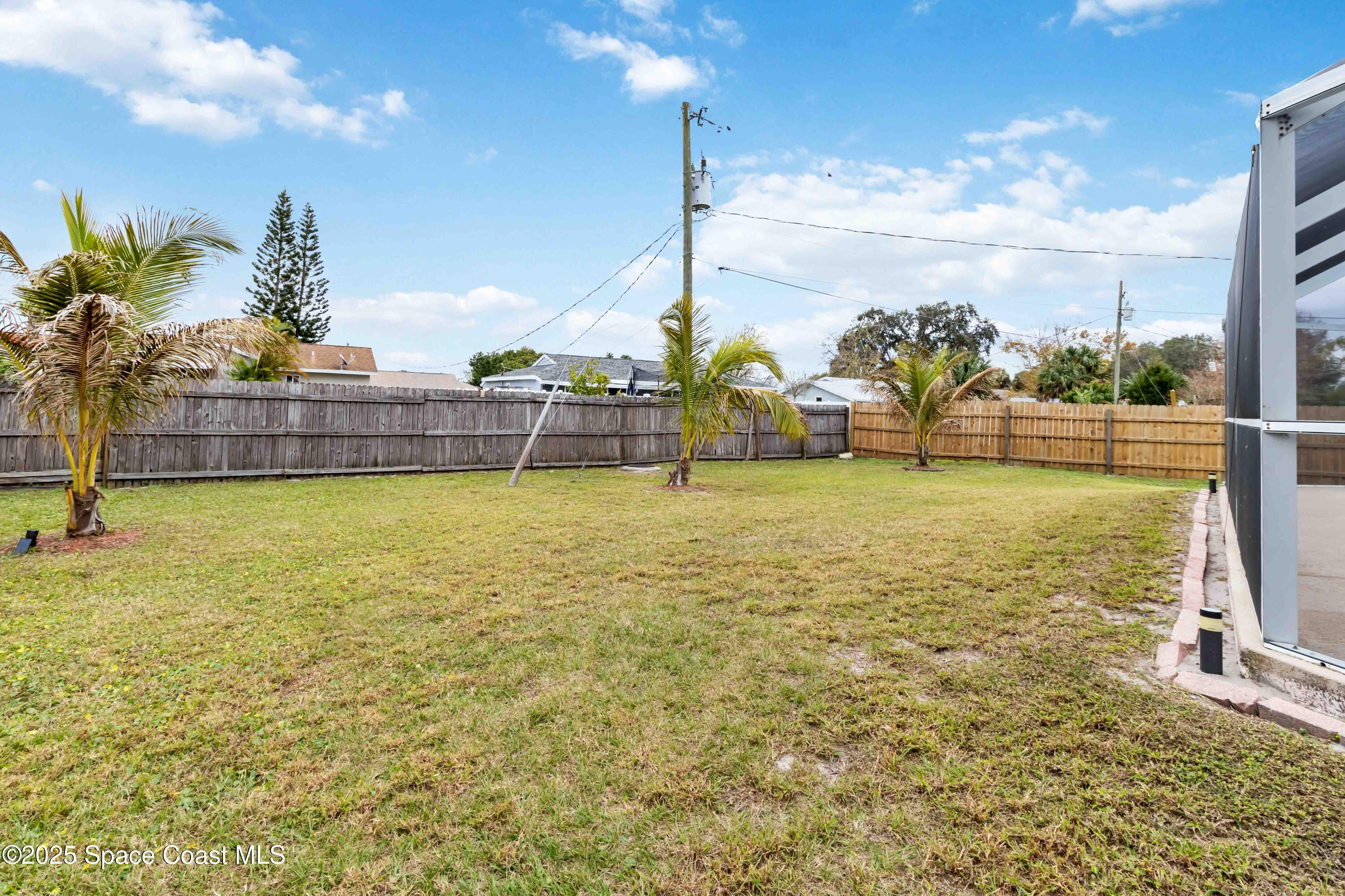 215 Capron Road Cocoa, FL 32927 - Photo 21 of 26 Large, Fenced Backyard!