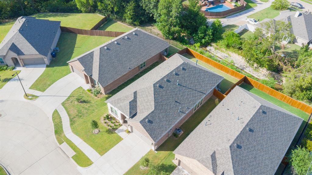 2510 Rockbrook Road Garland, TX 75041 - Photo 31 of 33 a aerial view of a house with a swimming pool
