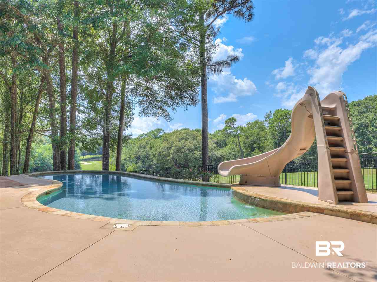 106 McIntosh Bluff Road Fairhope, AL 36532 - Photo 46 of 50 Pool with Water Slide