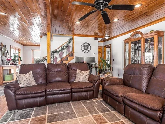 a outdoor living with furniture