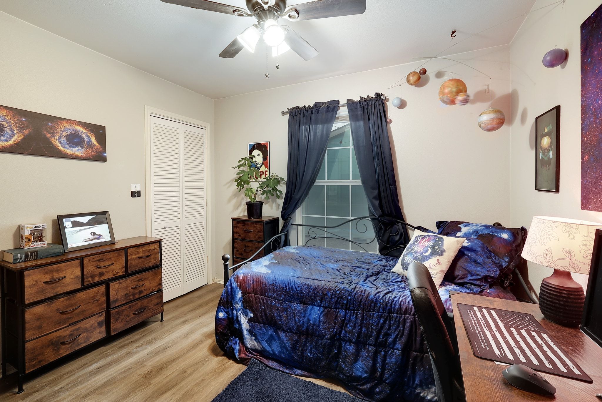 1730 Candee Street Georgetown, TX 78626 - Photo 19 of 26 a bedroom with a bed and wooden floor