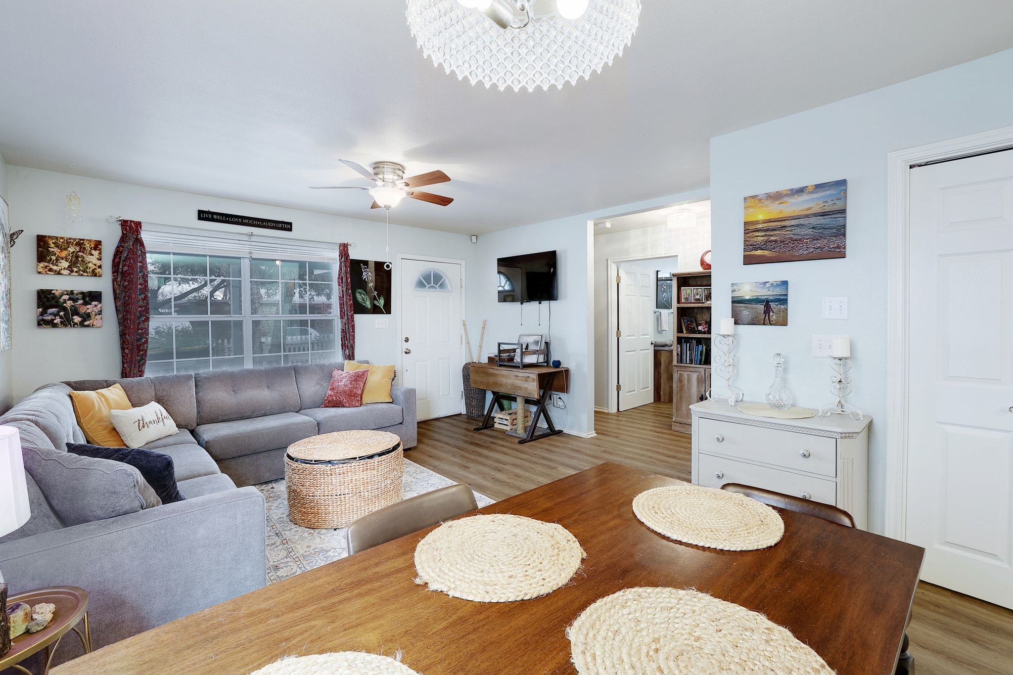 1730 Candee Street Georgetown, TX 78626 - Photo 9 of 26 a living room with furniture and wooden floor