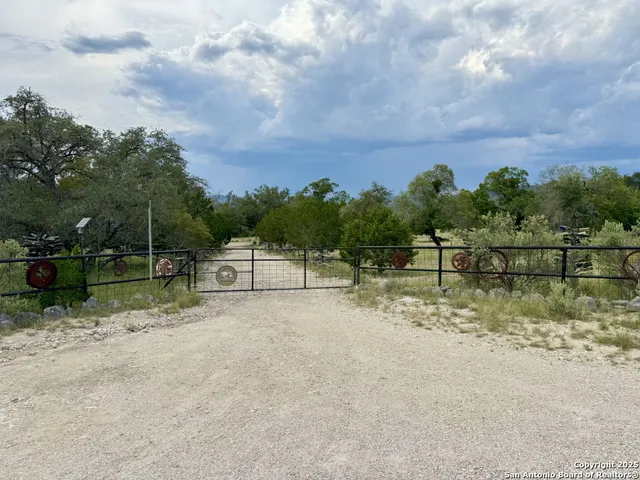 a view of backyard with green space