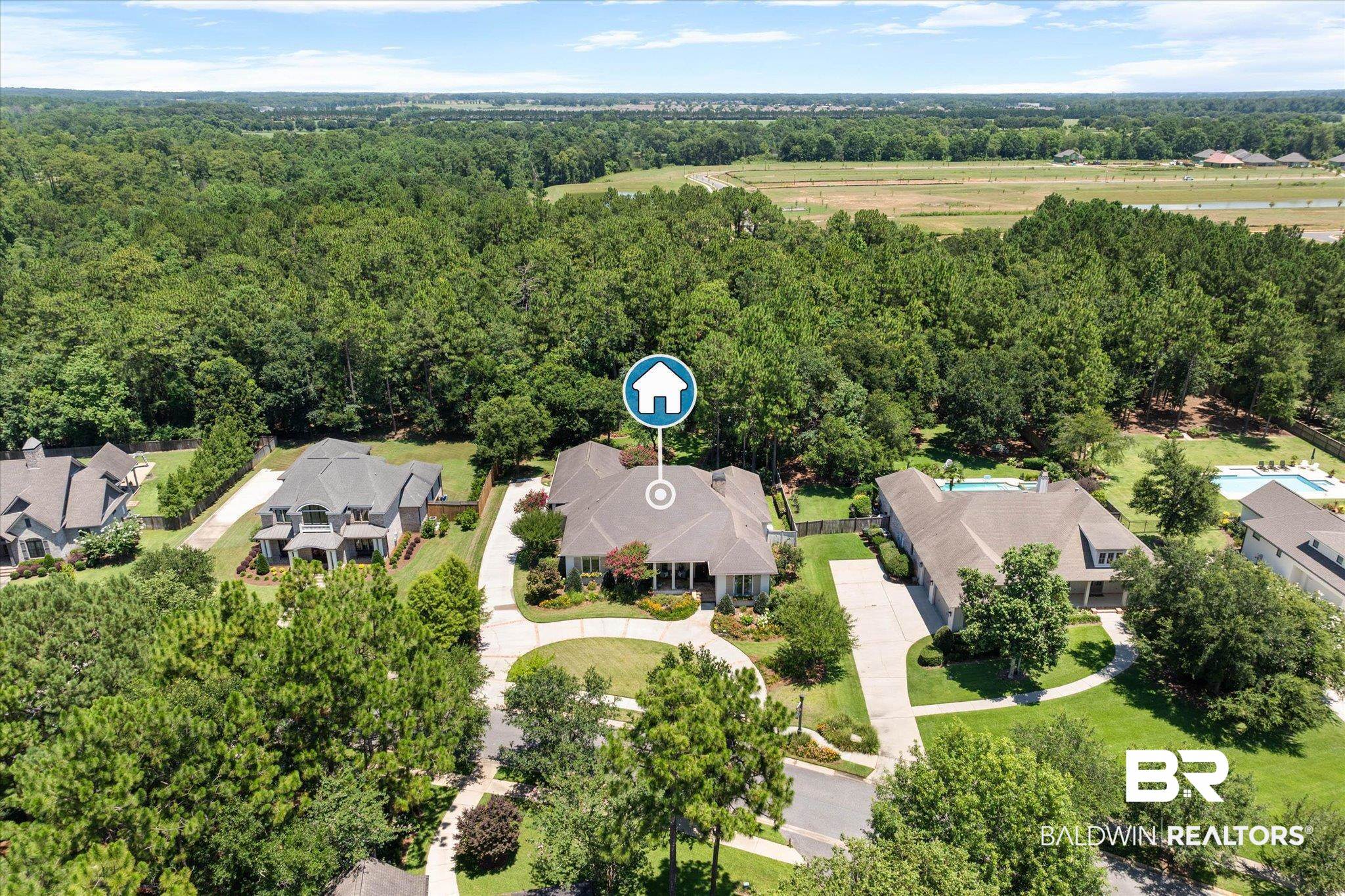 561 Falling Water Boulevard Fairhope, AL 36532 - Photo 37 of 45 Aerial of Home