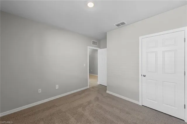 a view of an empty room