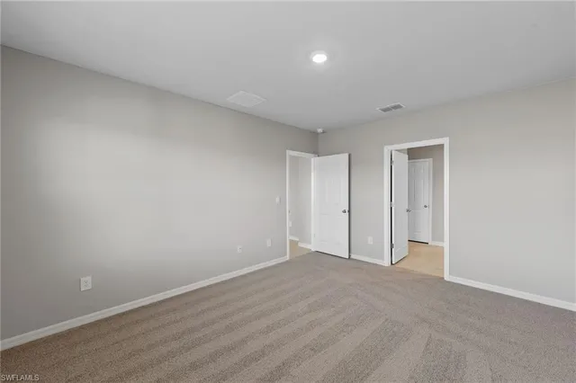 a view of an empty room