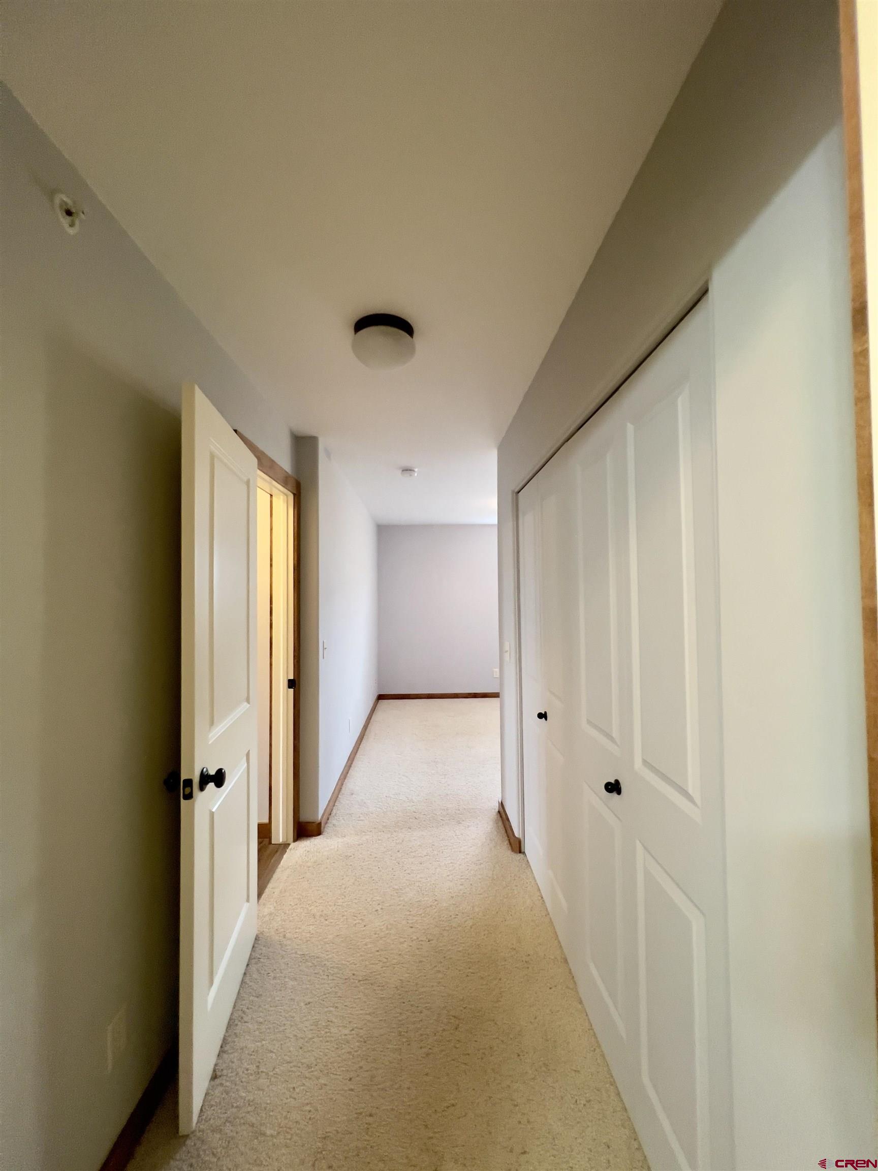 540 Redcliff Circle, Unit E 203 Ridgway, CO 81432 - Photo 23 of 36 a view of a hallway with wooden shelves
