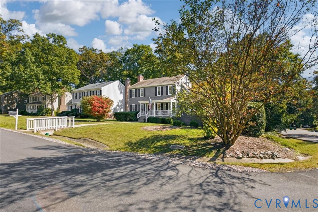 863 Watch Hill Road Midlothian, VA 23114 - Photo 52 of 62 Two-story residence with a gray facade, white porc