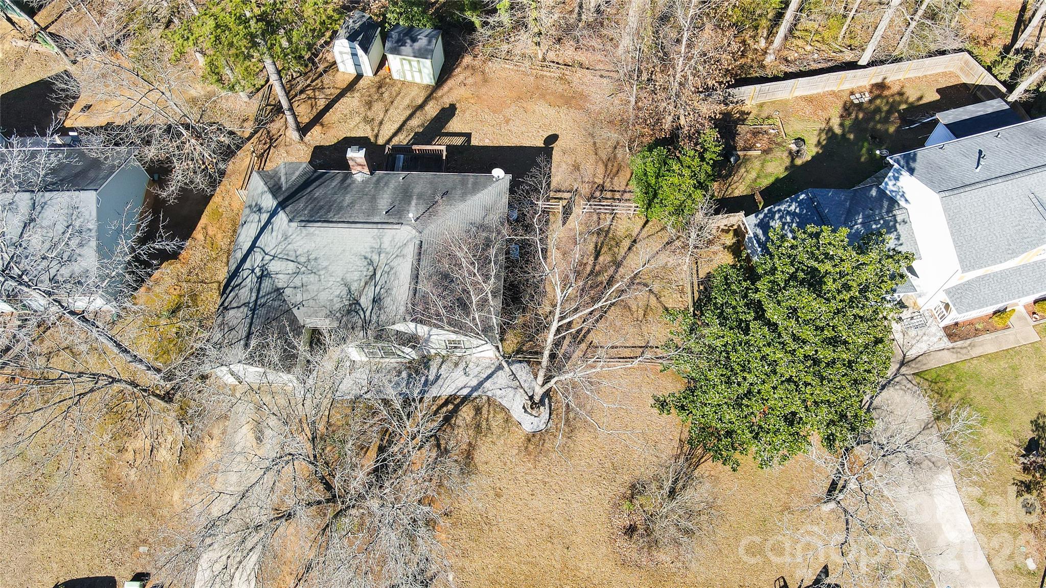 6906 Streamside Drive Charlotte, NC 28212 - Photo 43 of 48 a view of a yard with plants and trees
