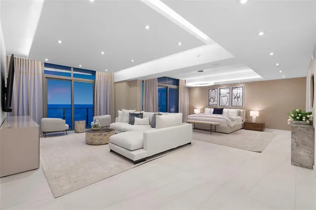 a view of outdoor space and ocean view