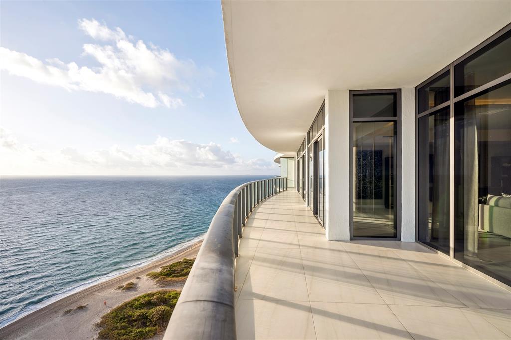 1116 North Ocean Boulevard, Unit UPH03 Pompano Beach, FL 33062 - Photo 34 of 84 a view of balcony and ocean
